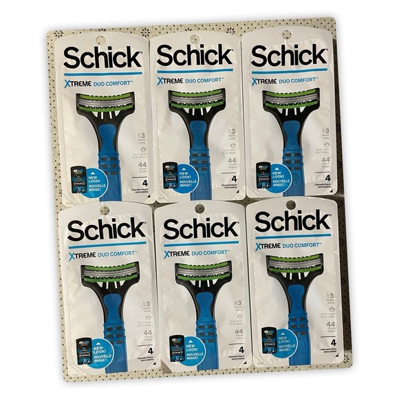 Schick Other - Schick Xtreme Duo Comfort 4 Disposable Razors, Pack Of 6
